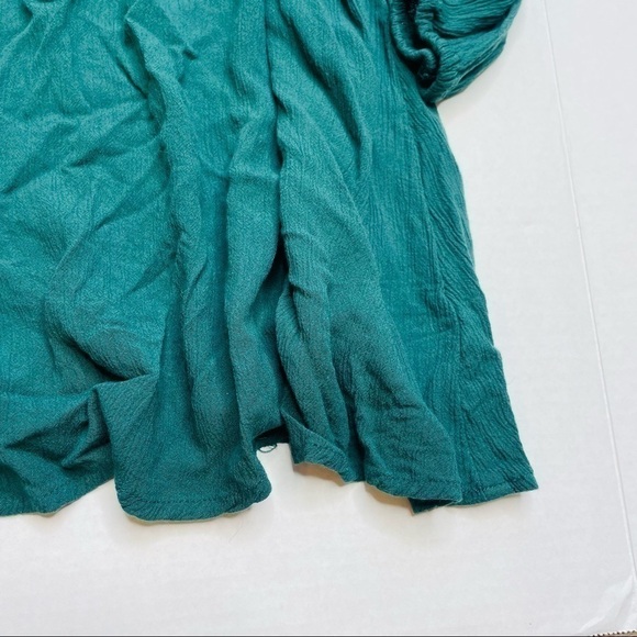 Old Navy Emerald Green Lace Crochet Gauze Keyhole Toddler Dress - Picture 2 of 8